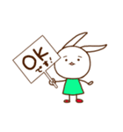 うさぎのうさみーの敬語スタンプ（個別スタンプ：5）