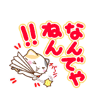京都の三毛猫さん 大きな文字セット（個別スタンプ：5）