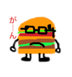 メガハンバーガー先生（個別スタンプ：3）