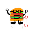 メガハンバーガー先生（個別スタンプ：4）
