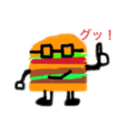 メガハンバーガー先生（個別スタンプ：11）