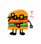 メガハンバーガー先生（個別スタンプ：12）
