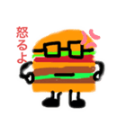 メガハンバーガー先生（個別スタンプ：23）