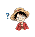 ONE PIECE ルフィだらけのスタンプ(+ASL)（個別スタンプ：3）