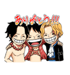ONE PIECE ルフィだらけのスタンプ(+ASL)（個別スタンプ：8）