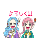 ONE PIECE 女子キャラで会話しよ！（個別スタンプ：3）