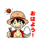 ONE PIECE 冷蔵庫の落書き スタンプ（個別スタンプ：11）