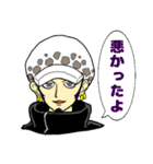 ONE PIECE 冷蔵庫の落書き スタンプ（個別スタンプ：33）