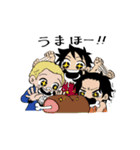 ONE PIECE 可愛いASLスタンプ（個別スタンプ：3）