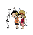 ONE PIECE 可愛いASLスタンプ（個別スタンプ：4）