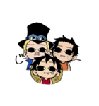 ONE PIECE 可愛いASLスタンプ（個別スタンプ：6）