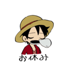 ONE PIECE 可愛いASLスタンプ（個別スタンプ：20）