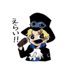 ONE PIECE 可愛いASLスタンプ（個別スタンプ：28）