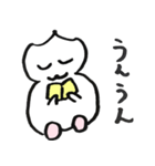 あいづちする読書さん（個別スタンプ：3）