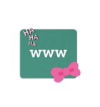 シンプル色文字（個別スタンプ：6）