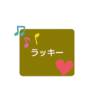 シンプル色文字（個別スタンプ：14）