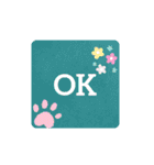シンプル色文字（個別スタンプ：17）