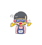 目隠しおんなのこの日常（個別スタンプ：15）