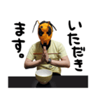 スズメバチ仮面ヒロポンスタンプ（個別スタンプ：4）