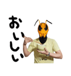 スズメバチ仮面ヒロポンスタンプ（個別スタンプ：5）