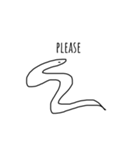 絵心ない人が描く生き物スタンプ(文字あり)（個別スタンプ：6）