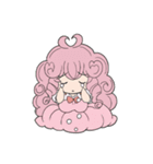 ピンクの女の子たちのスタンプ（個別スタンプ：12）