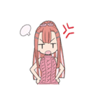 ピンクの女の子たちのスタンプ（個別スタンプ：13）
