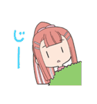 ピンクの女の子たちのスタンプ（個別スタンプ：16）