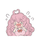 ピンクの女の子たちのスタンプ（個別スタンプ：22）