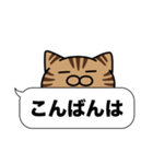 キジトラ猫✨吹き出しデカ文字✨大和猫（個別スタンプ：10）