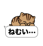 キジトラ猫✨吹き出しデカ文字✨大和猫（個別スタンプ：11）