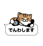 キジ白猫✨吹き出しデカ文字スタンプ✨大和猫（個別スタンプ：19）