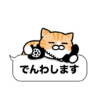 茶白猫✨吹き出しデカ文字スタンプ✨大和猫（個別スタンプ：19）