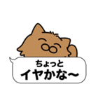 毛長茶猫✨吹き出しデカ文字スタンプ✨大和猫（個別スタンプ：22）