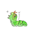 アゲハチョウの幼虫たち（個別スタンプ：36）