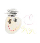 お絵かきキヨマン（4才）（個別スタンプ：9）