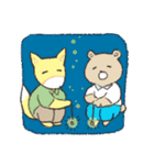 夏を楽しむクマのスタンプ（個別スタンプ：9）