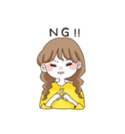 ひよとみつあみちゃん（個別スタンプ：4）