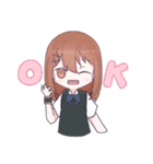 特殊っ子がいる女の子スタンプ（個別スタンプ：2）