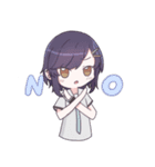 特殊っ子がいる女の子スタンプ（個別スタンプ：3）