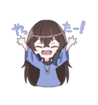 特殊っ子がいる女の子スタンプ（個別スタンプ：6）