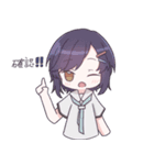 特殊っ子がいる女の子スタンプ（個別スタンプ：18）