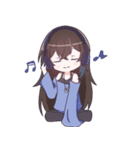特殊っ子がいる女の子スタンプ（個別スタンプ：20）