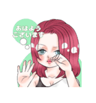 綺麗なお姉さんはいかがですか？（個別スタンプ：6）