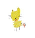 子供が描いた絵 Picture drawn by a child（個別スタンプ：1）
