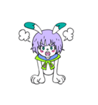 ウサギのYumiちゃん（個別スタンプ：3）
