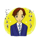 大人男子kokoron 日常あいさつ編（個別スタンプ：1）