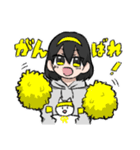 カチューシャちゃんとねこ（個別スタンプ：7）