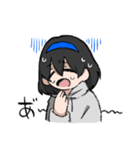 カチューシャちゃんとねこ（個別スタンプ：8）