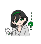 カチューシャちゃんとねこ（個別スタンプ：13）